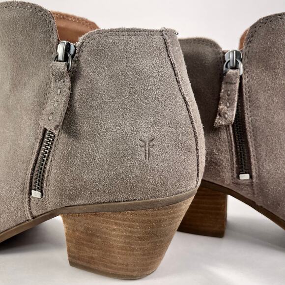 Frye Judith Ankle Bootie Taupe 10 - Picture 2 of 12